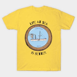 Boating lover, Vintage American Boat Clermont 1807 T-Shirt